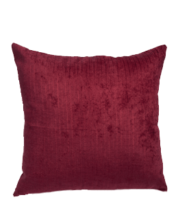 Maroon velvet cushion for home decor