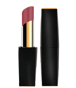 Matte purplish red lipstick