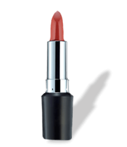 Matte red-brown color lipstick