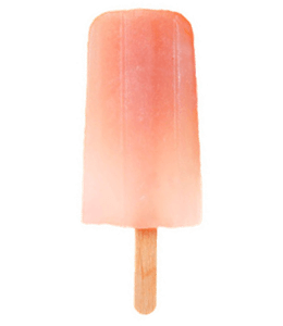 Melon-flavoured popsicle