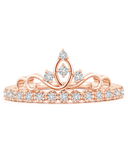 Metallic pink tiara
