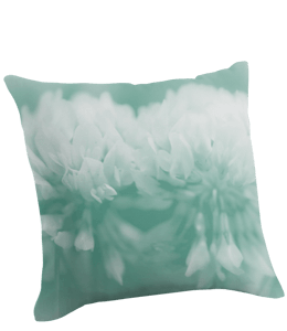 Mint colored cushion