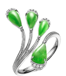 Modern emerald ring