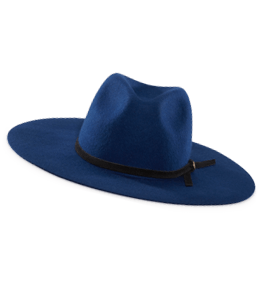 Navy blue fedora hat