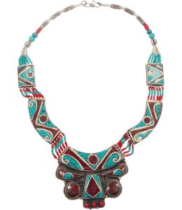 Turquoise stones necklace