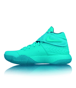 Neon turquoise color sports shoe