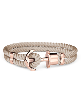 Fashion bracelet with anchor clasp