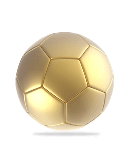 Off gold color football