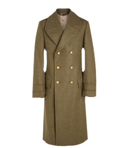 Olive brown color ladies overcoat