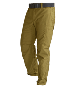 Olive brown color trouser with black belt