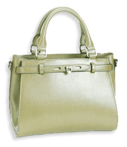 Olive green color handbag for ladies