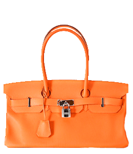 Orange color handbag for women