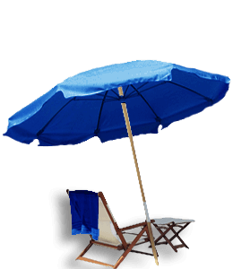 Beach Umbrella deckchair