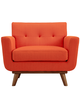 Outdoor orange sofa