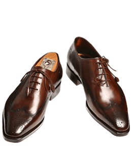 Oxford brown formal shoes