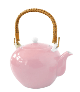 Pale pink colored kettle