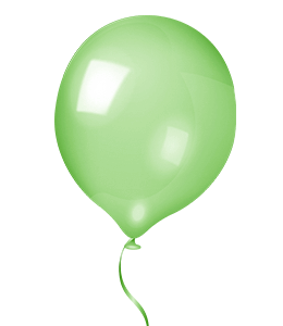 Party Green Balloon