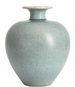 Pastel cyan flower vase
