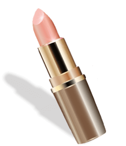 Peach color nude lipstick