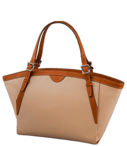Peach or beige tote bag for shopping