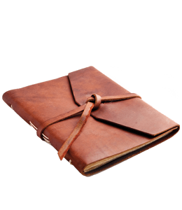 Personal diary leather cover