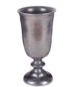 Pewter champagne glass