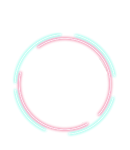 Pink and Blue Fluorescence circle effect