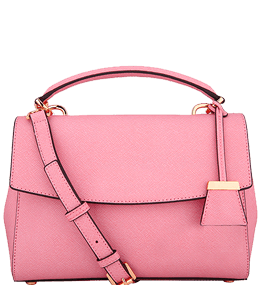 Pink casual handbag