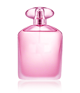 Pink color ladies perfume bottle