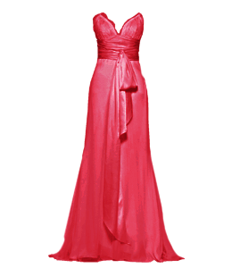 Pink color long dress