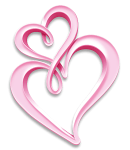 Pink heart to heart
