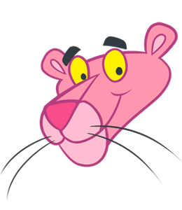 Pink panther face