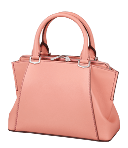 Pink-red color ladies handbag