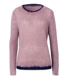 Pink woolen t shirt for ladies
