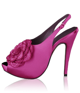 Pinkish purple color high heel