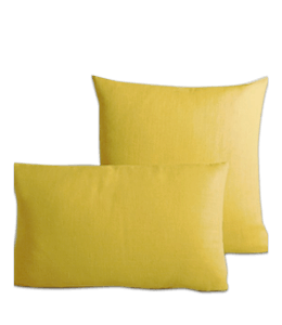 Plain yellow cushion