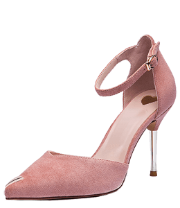 Powder pink high heels