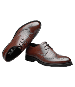 Puce brown colored mens shoes - brogues