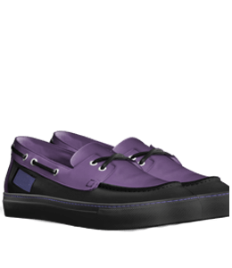 Purple and black shoes for men