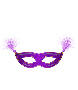 Purple Carnival Mask