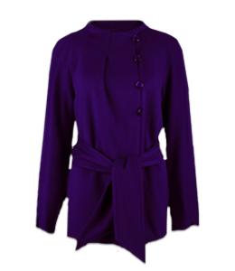 Purple color ladies coat