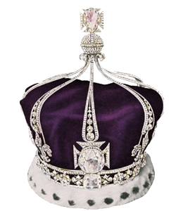 Purple Crown Studded with Precious Stones