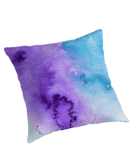 Purple dye cushion for home