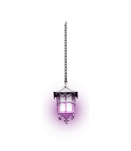Purple Lightening from Hanging Lamp