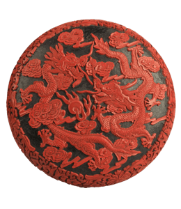 Chinese lacquer plate