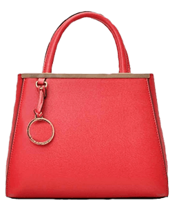 Red color handbag for women