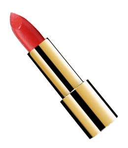 Red color lipstick for female