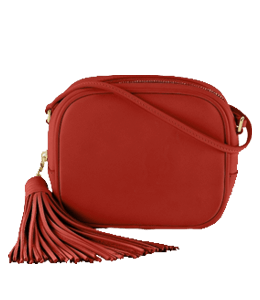 Red color sling bag