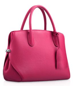 Red-pink color ladies handbag