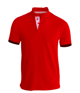 Red polo t-shirt